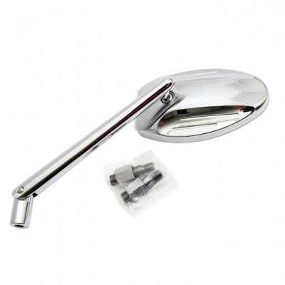 Highway Hawk H301-730 Zrcátko Ferrera Grooved L/P vč. adapt. Yamaha chrom 1ks